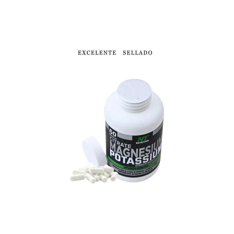 Nt Nutrition Citrato Magnesio Y Potasio 60 Caps Sabor
