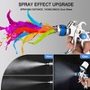 Throohills Professional HVLP Spray Gun, 1.4/1.7/2.0mm Nozzle HVLP High Atomization