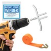 Impresa Heavy-Duty Ratchet Winder for Drill - Steel Drill Strap