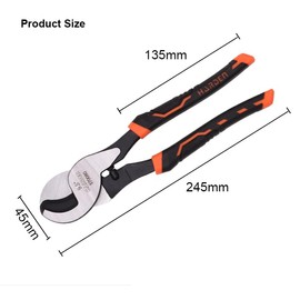 HARDEN 570080, Cable Cutter 245mm (9.5") Long, Soft Grip Handles