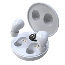 Xmenha Kabellose Schlafkopfhörer, klein, Mini-Kopfhörer, 5,4 Zoll (14 cm), lange Akkulaufzeit, wasserdicht, IPX7, leicht, In-Ear, Bluetooth-Kopfhörer, kabellos, mit LED-Anzeige