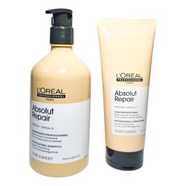 Loreal Absolut Repair Shampo 500 + Acondicionador C/enjuague