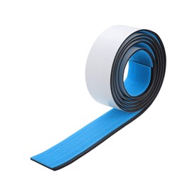 REPAIROCK 78.74''x2.24'' EVA Faux Teak Decking Sheet Mat Non-Slip Self-Adhesive for Boat Yacht Marine Deck Pad RV Flooring Carpet Blue Black Auto Replacement Parts