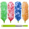 4 Pack Washable Electrostatic Duster, Extendable Pole 25" to 55",