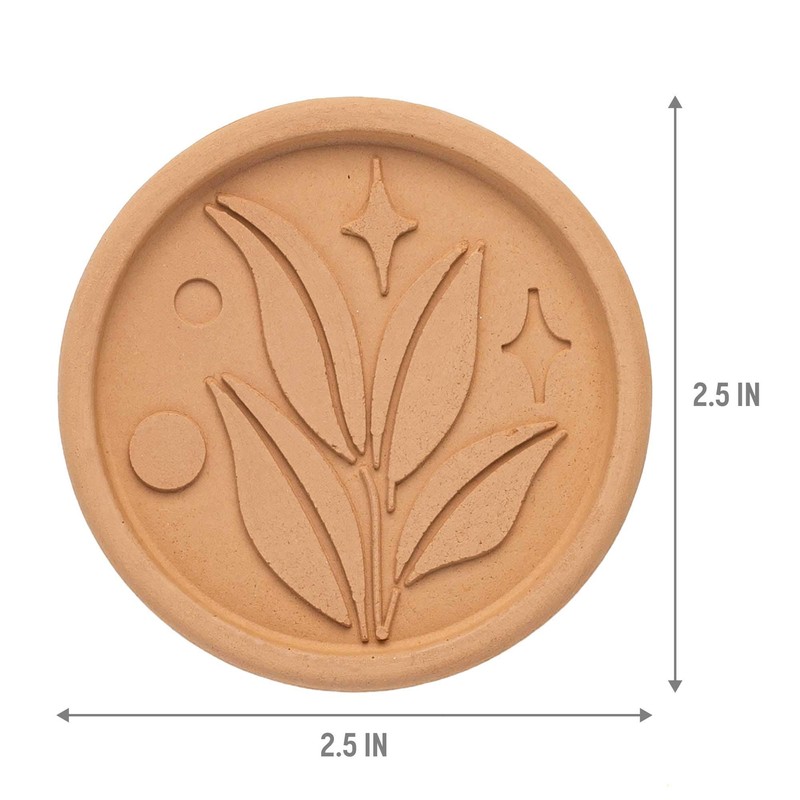 Goodful Brown Sugar Saver and Softener Disc with Elegant Leaf