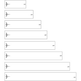 White Water Archery Numbered Solid White Icon Logo Arrow Wraps 15 pk Choose Length Width (5, 1)