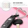 LALAFINA 24Pcs Heart Carabiner Clip Cute Heart Key Ring Spring