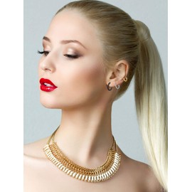 4 Pairs Stainless Steel Hoop Earrings / Nose Rings / Lip Rings, Small Cartilage Hoop Earrings for Men and Women, 8 mm / 10 mm / 12 mm / 14 mm