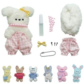 PNHAEH Molle Doll Kit Craft Wire Art Mohumofu Plush Cute Korean Keychain Handmade DIY Kit Mall Key Chain Kit - Beautiful Decoration and Easy Operation - For People Who Love Handmade Doll Lovers - DIY