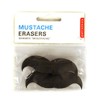Mustache Erasers (Set of 2)