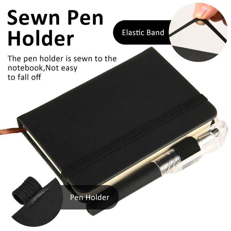 Qianyu Pocket Notebook Journal Small Notebook 100 Pages Memo Notepad