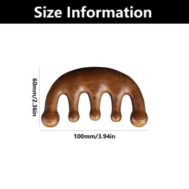 Wooden Scalp Massager, Scalp Massager Comb, Head Massage Tool, for Stress Relief, Fatigue, Acupoint Massage,Men and Women