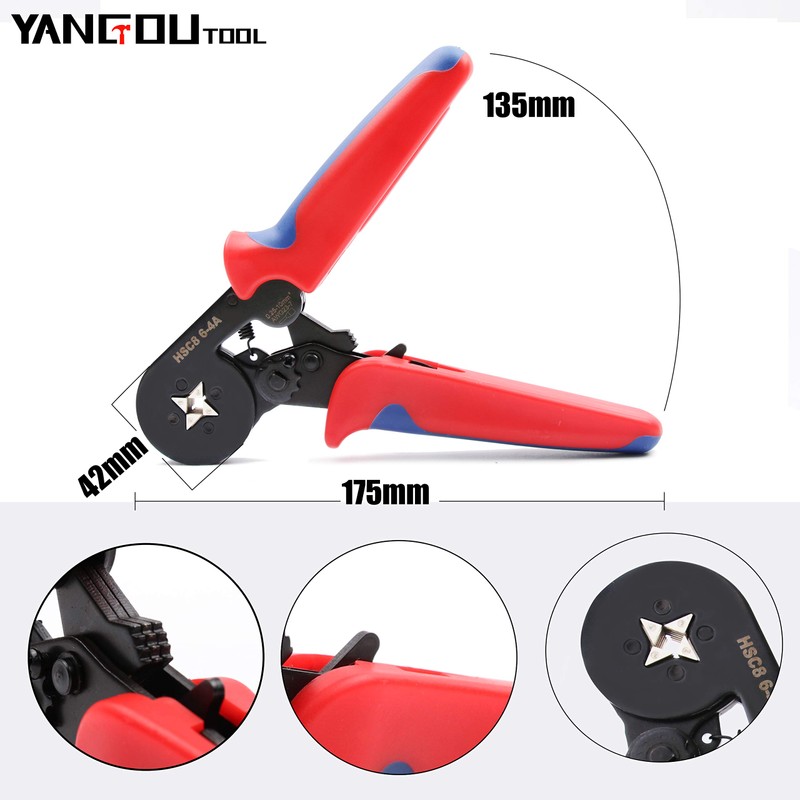 Yangoutool Ferrule Crimping Tool Kit with 1200pcs Wire Terminals AWG23-7,