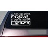 EZ-STIK Skier Equal StickerG743 8" Vinyl ski Suit Goggles Glasses