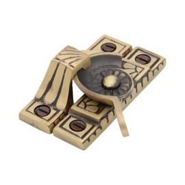 Victorian Style Window Sash Lock in Hand Highlighted Bronze