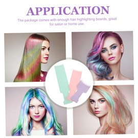 OATIPHO Hair Dye Paddle Board Set 3pcs Highlighting Board Pointed Tail Comb Hair Coloring Tool for Professional and Home Use for Foiling and Balayage