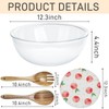 6.5Quart Large Glass Bowl with Lid for Sourdough Bread Making,