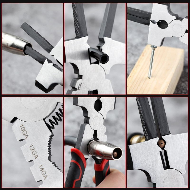 LEONTOOL Professional MIG Welding Pliers with Measurement Holes, 7-in-1 Multi-Function
