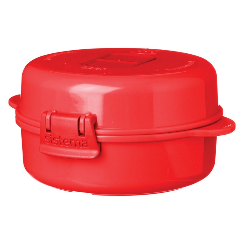 Sistema 1102 Insulated Food Boxes, Red/Transparent, 2.4 L