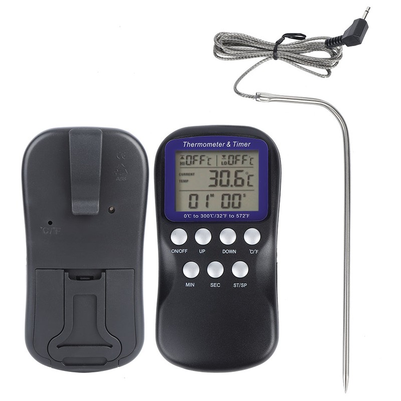 Digital Electric Food Thermometer for Oven Barbecue Grill Cooking Kitchen