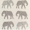 Gift Wrap - Elephant - Cream/Metallic Silver