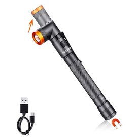 COSMOING Rechargeable Magnetic Flashlight 90 Degree