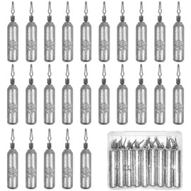 Pencil Fishing Weight Skinny Sinker Lead Drop Weights Kit Wacky Rig Weights Sinkers for Bass Trout Crappie Catfish 5g 7g 10g 15g 20g