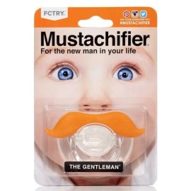 Mustachifier The Gentleman Ginger Mustache Pacifier Funny Baby Silicone Binkie