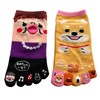 Mode Select Women's Five Toe Socks, Character, Thin, Summer, Ankle