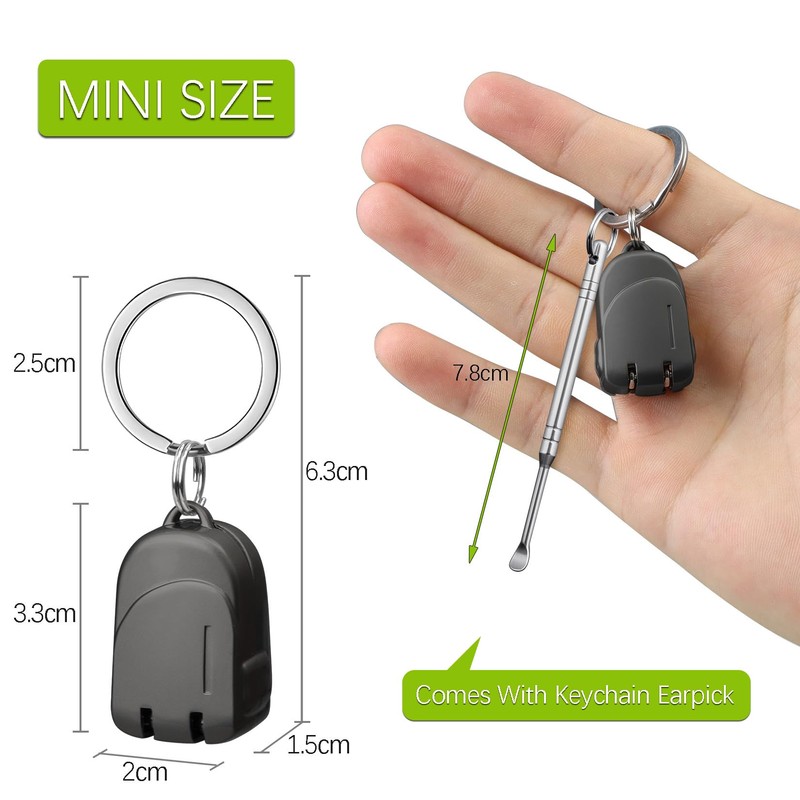 VOGARB Portable Mini Nail Clippers Collapsible Keychain Nail Clipper for