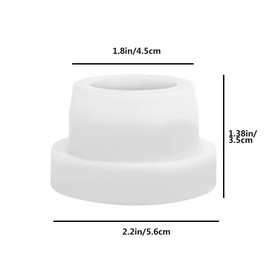 4 Swimming Pool Ladder Buffers, Rubber Covers, Bumpers Suitable for 1.9-Inch Standard Pipes Outdoor Pools