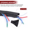 Black Braided Cable Management Sleeves Wire Loom Tubing Cord Protector