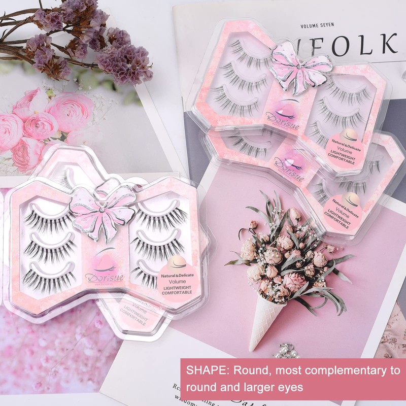 Dorisue Manga lashes Almond eyelashes style natural design false eyelashes
