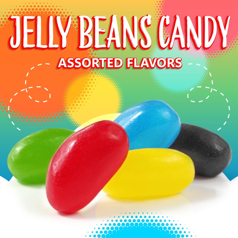 Jelly Beans Candy | 5-Pound Bag | Assorted Fruit and