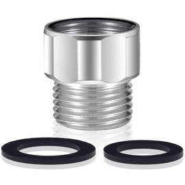 Pre-Rinse Tap Hose Adapter Kit, Brass Aerator Adapter to Male 7/8-20 UNEF to Female 1/2'' NPT Suitable for POUGEO Commercial Sink Faucet