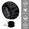 AYNKH Towel Lined Shower Cap, Microfiber Terry Cloth Silky Satin