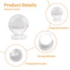 MOROBOR Spherical Acrylic Knobs, 16pcs No Drilling Self-Adhesive Dresser Drawer