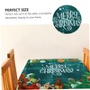 SHOWERORO Oilproof Tablecloth Christmas Table Cover Waterproof Vinyl PVC for