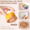 Silicone Baby Food Containers,6 Pack Spill-Proof Snack Containers with Lids