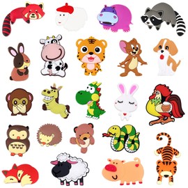 Forreen Fridge Magnets for Children, 22 Pieces Fridge Magnets Animal 3D Cartoon Beautiful Colourful Rubber Creative Whiteboard Magnets for Fridge, Blackboard, Home Decoration