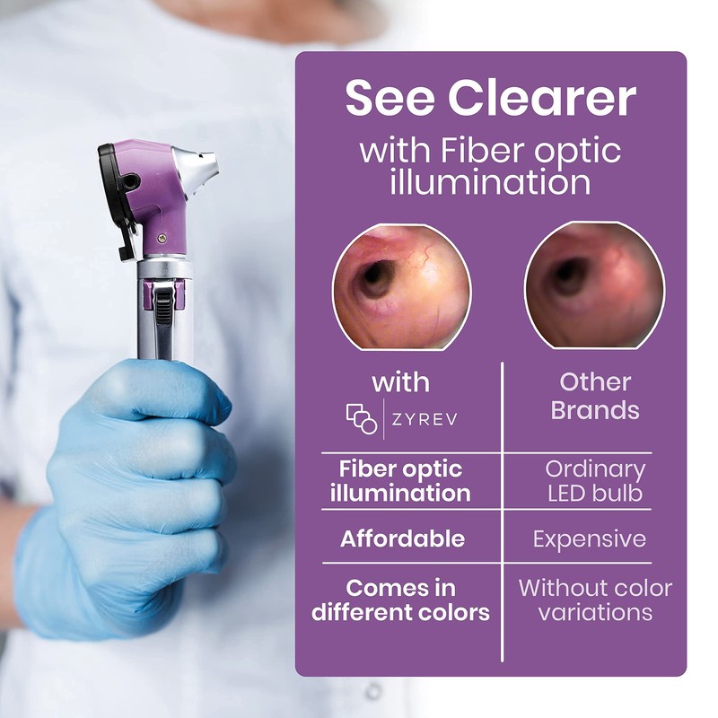 Zyrev ZetaLife Otoscope - Ear Scope with Light, Ear Infection