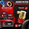 Flexzion Car AC R134a Quick Connectors System Port Adapters Couplers