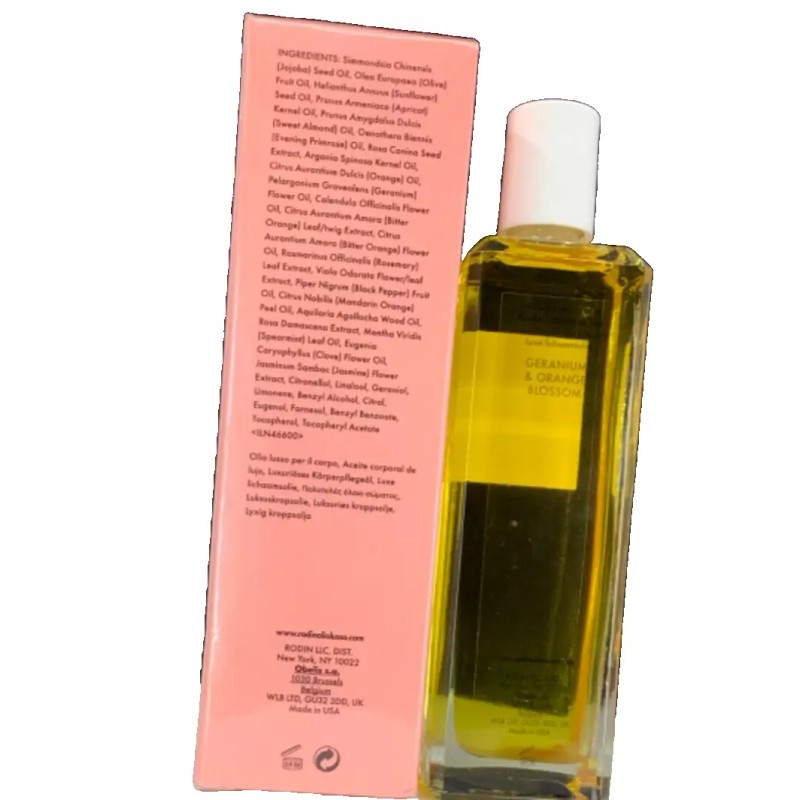 Rodin Olio Lusso Geranium & Orange Blossom Luxury Body Oil