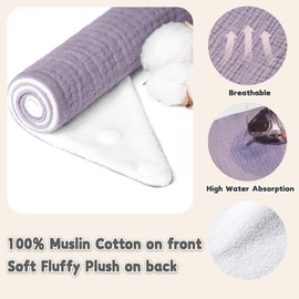 Susurration Muslin Baby Drool Bibs 10Pack Soft Triangular Adjustable Bandana Bibs for Unisex Baby Girls & Boys