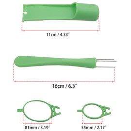 OZXNO 2 Set Pickle Fork Plastic Pickle Grabber Green Pickle Picker Pickle Jar Fork Kitchen Gadgets Pickle Gifts