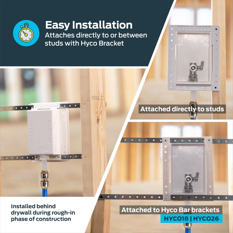 Holdrite Appliance Fixture Outlet Box with 3/8 Inch OD Compression