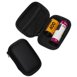 YCCLDIPL Film Storage Case, EVA Hard Shell Film Storage Bag for 135/120 Film – Zipper Case Holds 3 Rolls of 135 or 2 Rolls of 120
