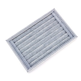 lyrlody Velvet 8 Slots Ring Earrings Display Case Trays Holder Drawer Insert Jewellery Display Organiser