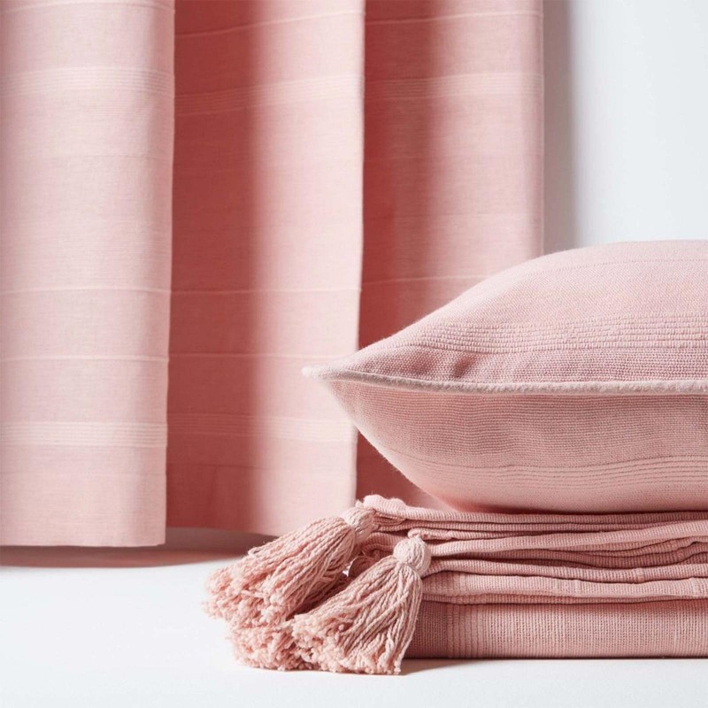 Homescapes Rajput Cushion Cover Pink Decorative Cushion Cover 45 x