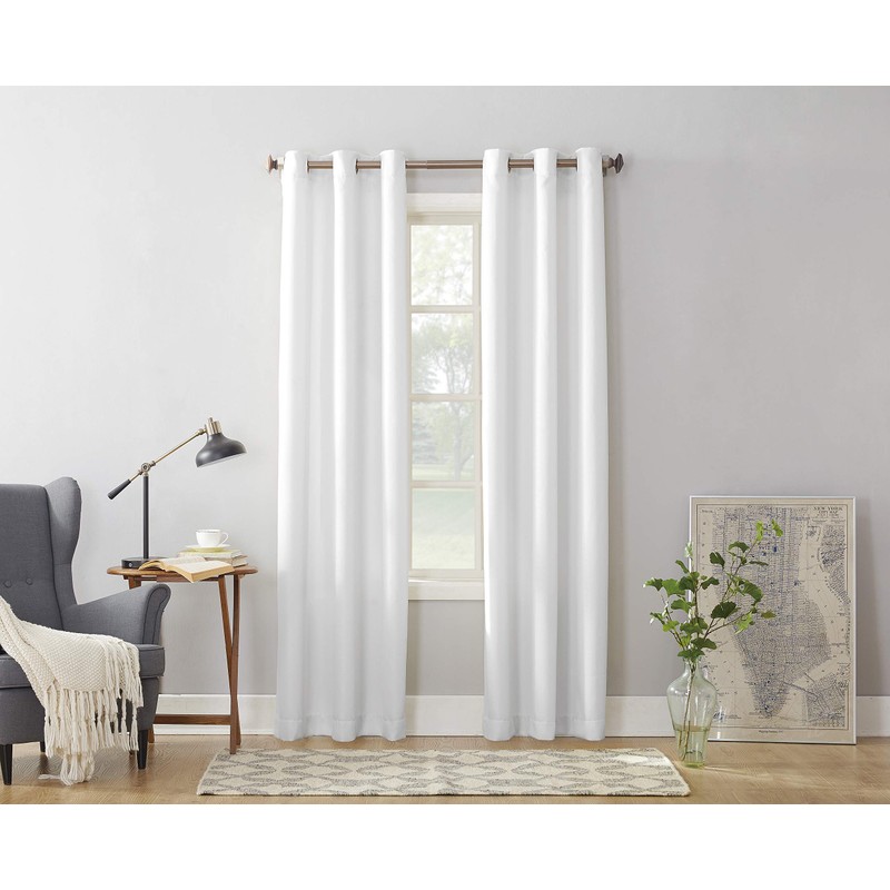 No. 918 Montego Casual Textured Semi-Sheer Grommet Curtain Panel